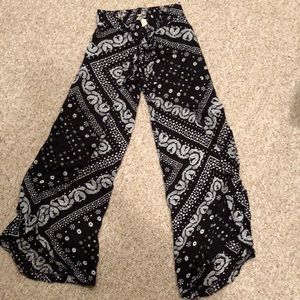 Cute open flare pants